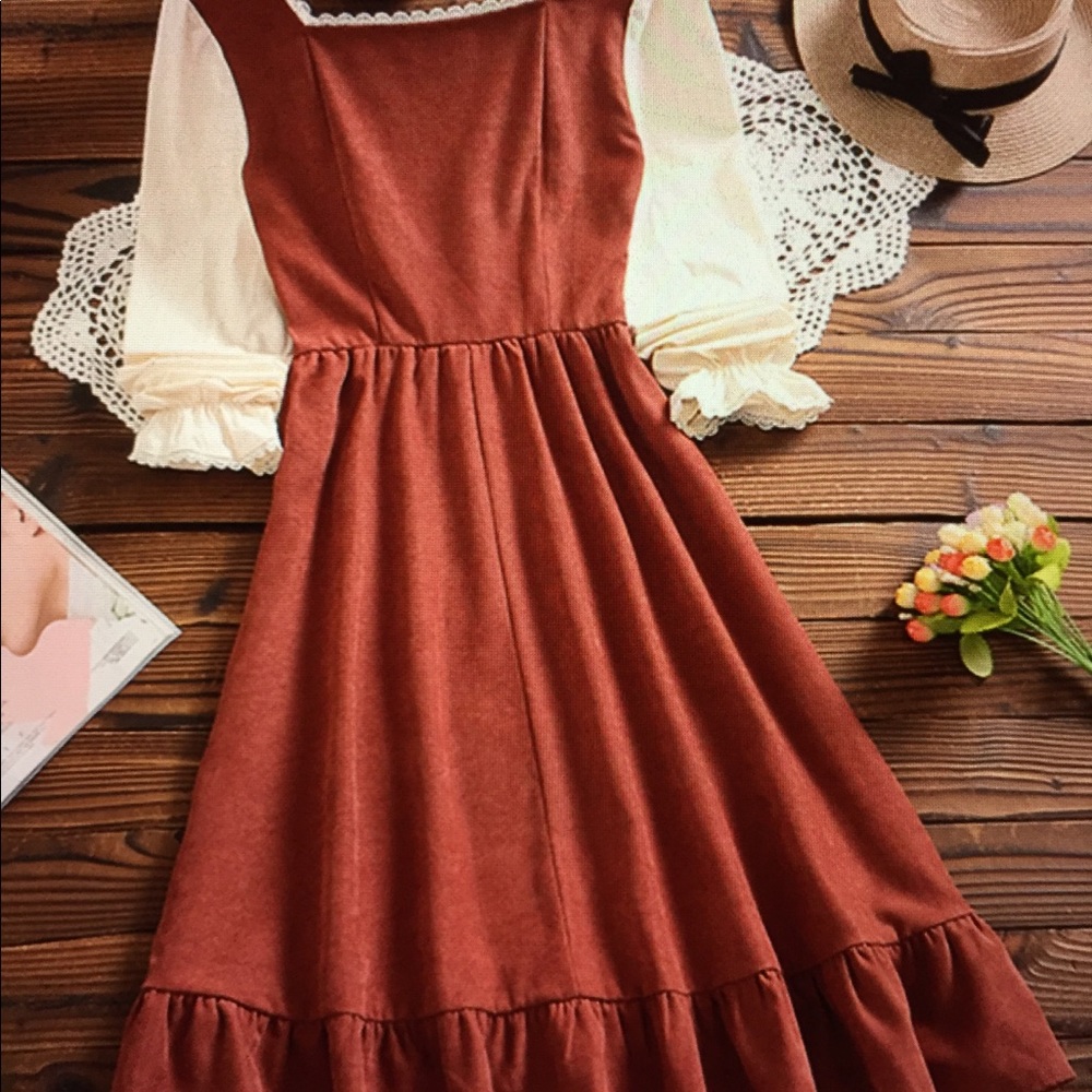 NEW Sweet Collection Tea Red Dress - Picture 2 of 6